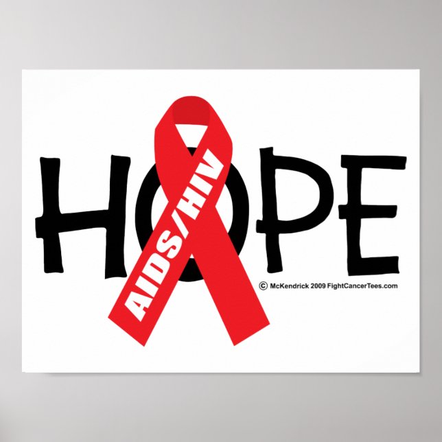 AIDS/HIV-Hoffnung Poster (Vorne)