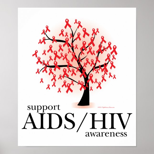 AIDS/HIV-Tree Poster (Vorne)