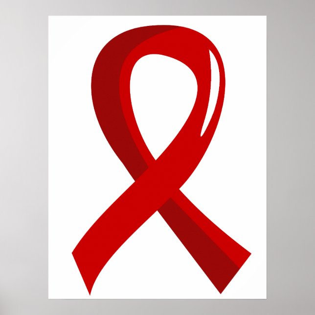 AIDS Red Ribbon 3 Poster (Vorne)