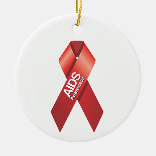 AIDS-Sensibilisierungskampagne Keramik Ornament (Vorne)