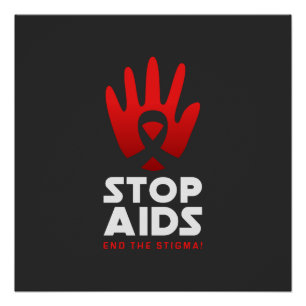 Aids stoppen poster