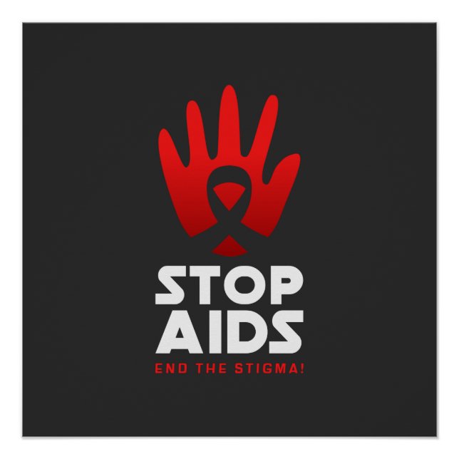 Aids stoppen poster (Vorderseite)