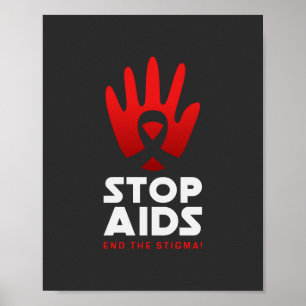 Aids stoppen poster