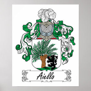 Aiello Familienwappen Poster