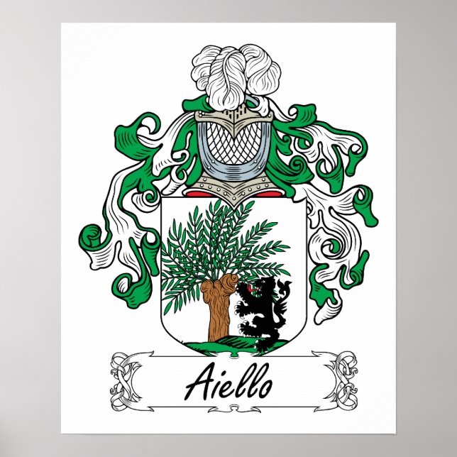 Aiello Familienwappen Poster (Vorne)