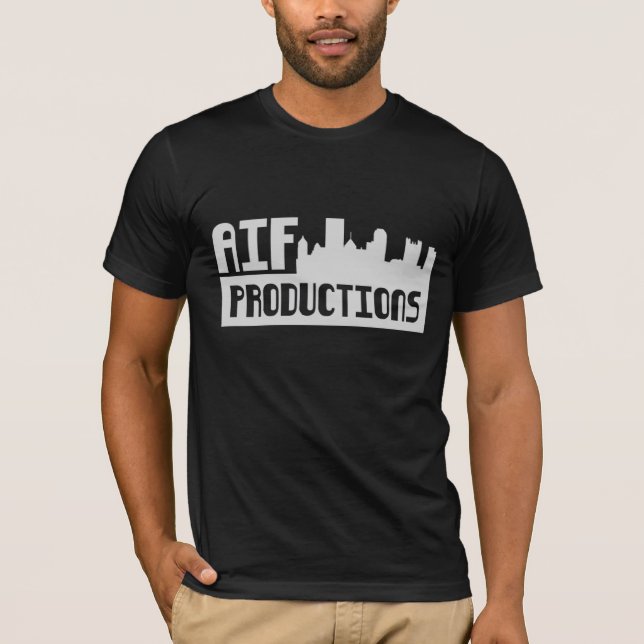 AIF Produktions-Schwarz-Shirt T-Shirt (Vorderseite)