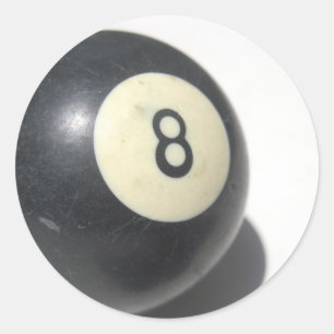 Aight Ball Runder Aufkleber