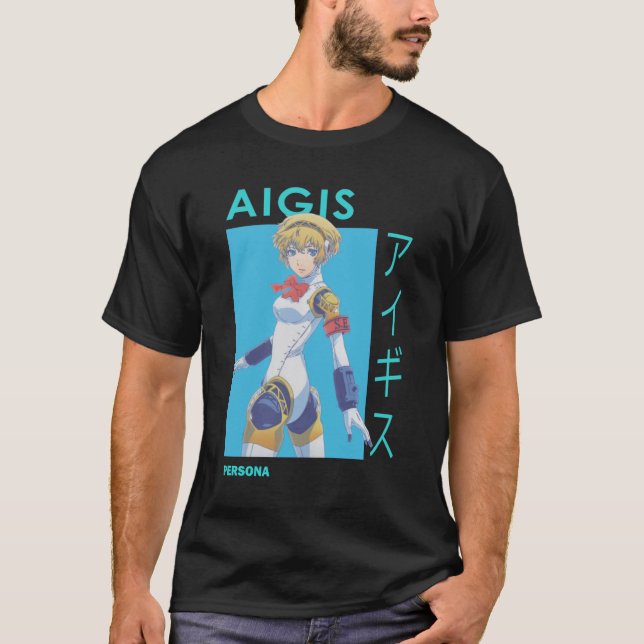 Aigis SEES Aichan Aegis Persona 3 Essential T-Shirt (Vorderseite)