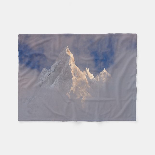 Aiguille de Blaitiere | Frankreich Fleecedecke (Vorderseite (Horizontal))