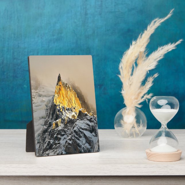 Aiguille des Deux Aigles Sunrise, Chamonix Fotoplatte (Seite)