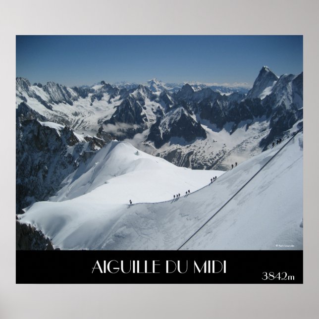 AIGUILLE DU MIDI, 3842 m Poster (Vorne)