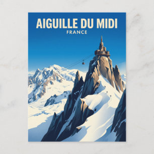Aiguille du Midi Frankreich Postkarte