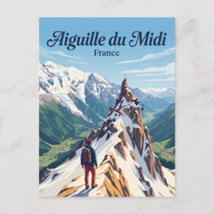 Aiguille du Midi Frankreich Postkarte