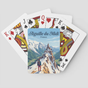 Aiguille du Midi Frankreich Spielkarten