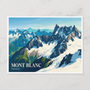 Aiguille Verte Chamonix Frankreich Postkarte
