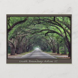 Aiken SC postage South Boundary Postkarte