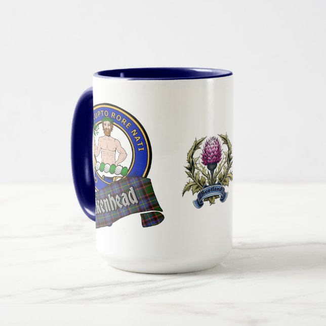 Aikenhead Clan Abzeichen Combo 15oz Tasse (Vorderseite Links)