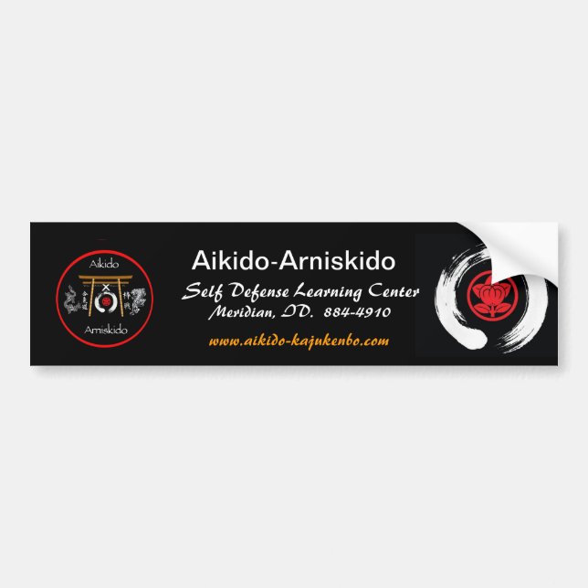 Aikido-Arniskido Autoaufkleber (Vorne)