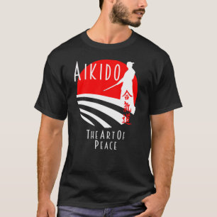 Aikido Die Kunst des Friedens, der Kampfkunst und T-Shirt