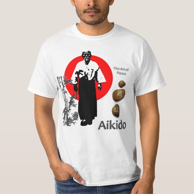 Aikido Die Kunst des Friedens T - Shirt (Vorderseite)