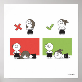 Aikido - Dojo-Regel #4 Poster