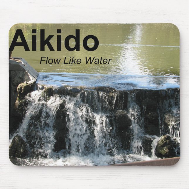 Aikido-Fluss wie Wasser Mousepad (Vorne)