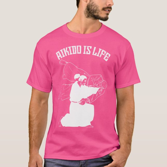 Aikido ist Leben T-Shirt (Vorderseite)