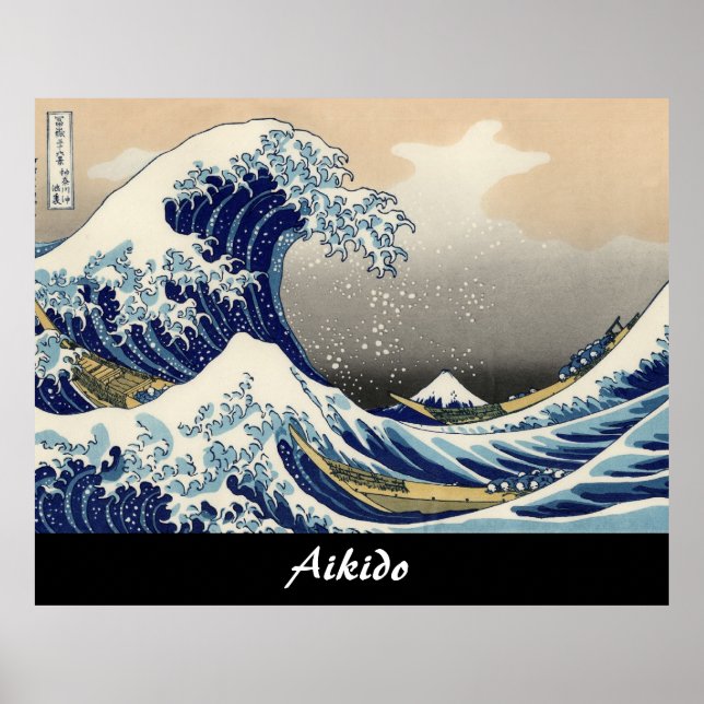 Aikido Japanese Martial Art Poster (Vorne)