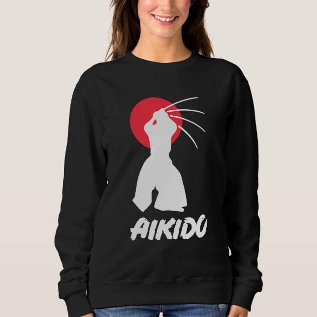Aikido Japanisch Kampfkunsttechniken Aikido Bla Sweatshirt (Vorderseite)