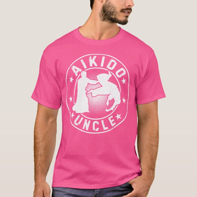 Aikido Kämpfer Onkel Aikido Onkel T-Shirt (Vorderseite)
