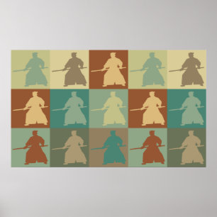 Aikido-Pop-Kunst Poster