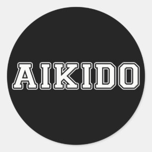 Aikido Runder Aufkleber