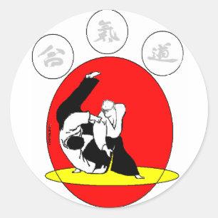 AIKIDO RUNDER AUFKLEBER