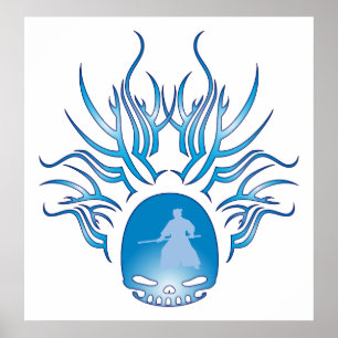 Aikido-Schädel Poster