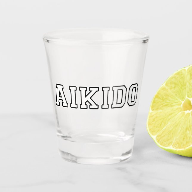 Aikido Schnapsglas (Vorderseite)