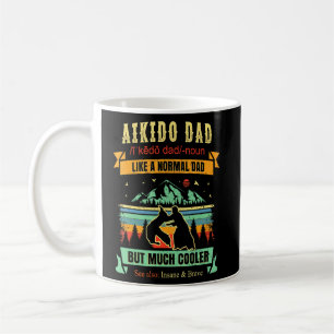 Aikido Self Defense Martial Art Retro Vater Vintag Kaffeetasse