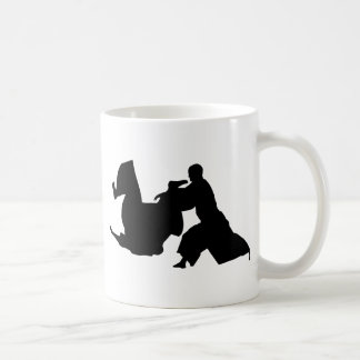 Aikido-Silhouette Kaffeetasse