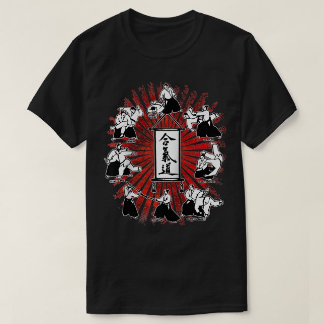 AIkido Techniques  T-Shirt (Design vorne)