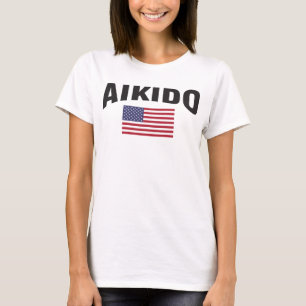 Aikido Vereinigte Staaten kennzeichnen T-Shirt