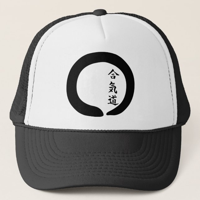 Aikido-Zen-Kreis Truckerkappe (Vorderseite)