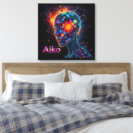 AiKo Grunge Grafik #4 Leinwanddruck