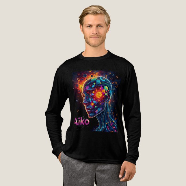 AiKo Grunge Grafik #4 Tri-Blend Shirt (Volle Vorderseite)