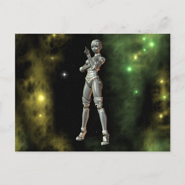 Aikobot & Stars Postkarte (Vorderseite)