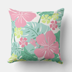 Ailani Hawaiianischer Hibiskus Tropical - Reversib Kissen