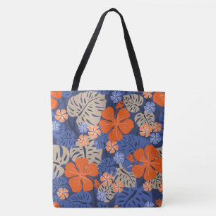Ailani Hawaiianischer Hibiskus Tropische Navy-Stra