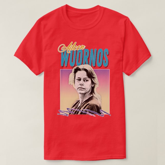 Aileen Wuornos Retro ästhetisches Design T-Shirt (Design vorne)