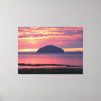 Ailsa Craig Sunset Leinwanddruck