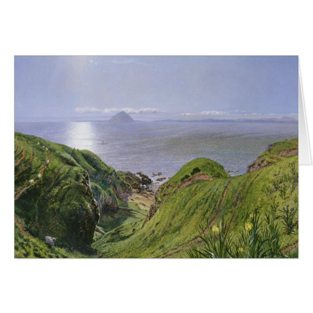 Ailsa Craig und die Insel Arran, Schottland (Vorderseite (Horizontal))