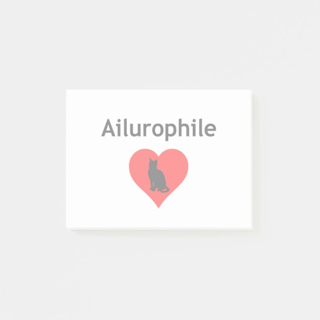 Ailurophile Post-it Klebezettel (Vorderseite)