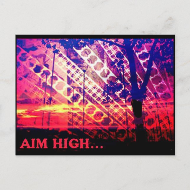 Aim High Card Postkarte (Vorderseite)